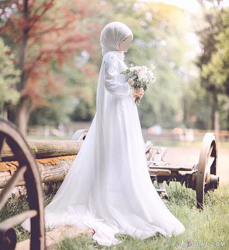 فساتين زفاف محجبات بسيطة جدا.فساتين زفاف غير منفوشة.ابرز صحية فى موضةالزفاف
