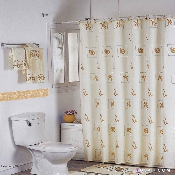 تصاميم ستائر الحمام المودرن الرائعة بالصور لتجديد ديكورات الحمام وتنسيقها