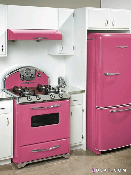 ديكورات مطابخ باللون الوردي ٢٠١٩ ، صور مطابخ باللون البينك ٢٠١٩