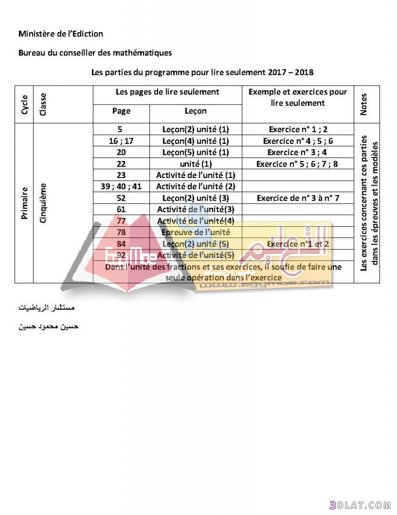 ننشر محذوفات الرياضيات الترم الثاني 2024 لمدارس اللغات الإنجليزية الفرنسية