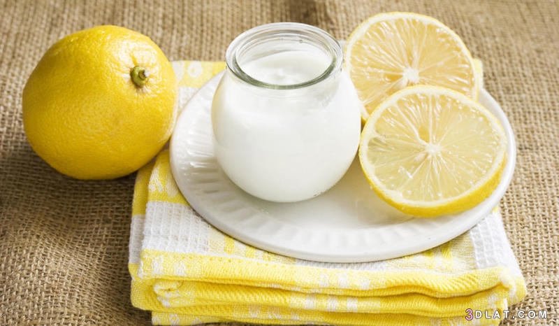 ماسك الزبادي والليمون للوجه وتفتيح البشرة ، فوائد الزبادي للبشره