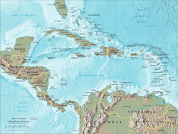 البحر الكاريبى .اين يقع البحر الكاريبى .الدول التى تقع عالبحر الكاريبى. مساحة الكاريب