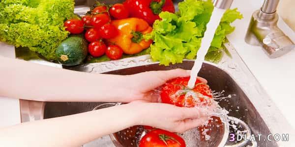 غسل الخضروات والفواكه، اصح طريقه لغسل الخضروات والفواكه 2024