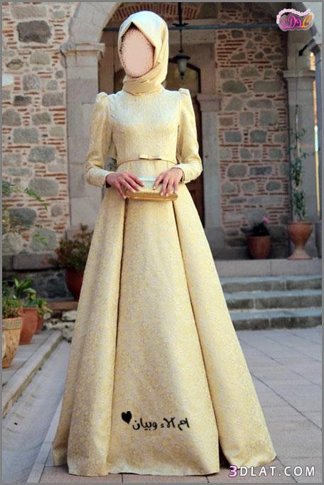 فساتين خطوبة رائعة للعروس المحجبة,اجمل الفساتين التركية للخطوبة للمحجبات