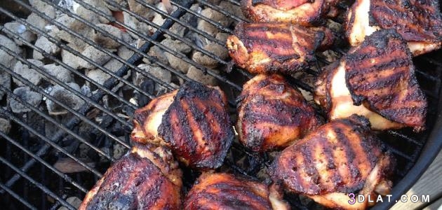 طريقة شوي الجاج على الفحم ، اعداد الدجاج المشوي على الفحم 2024
