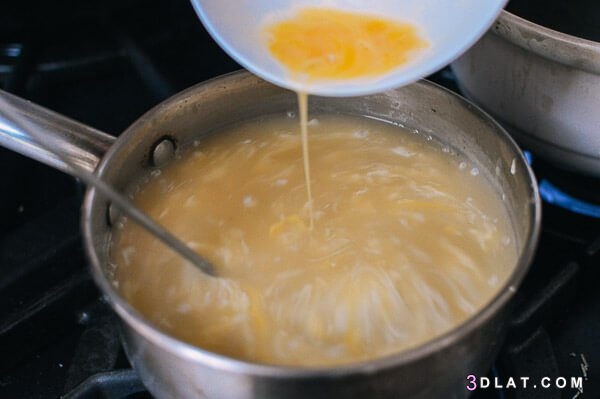 حساء البيض بالصور , طريقه تحضير شوربه البيض بالصور