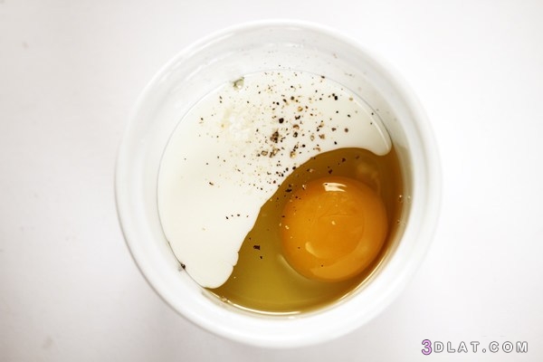البيض على الطريقة الفرنسية بالصور لعشاء سهل وسريع
