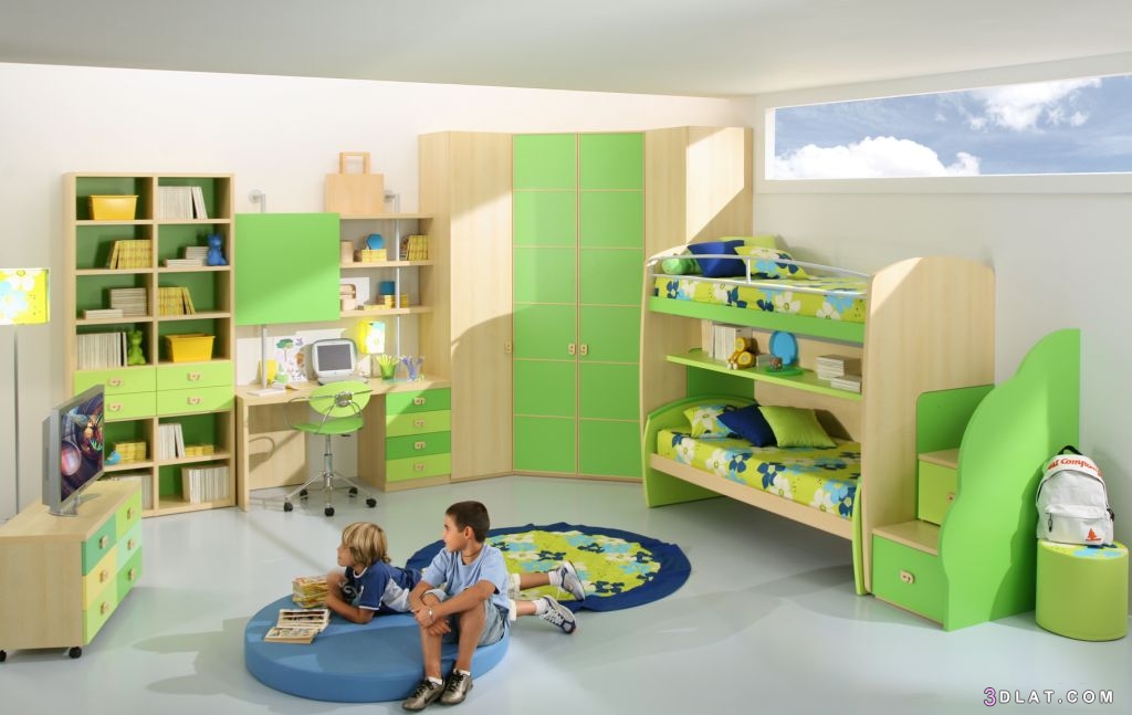 غرف اطفال مودرن ، ديكورات غرف طفل مميزه ، اشيك تصميمات لغرف نوم الاطفال 202
