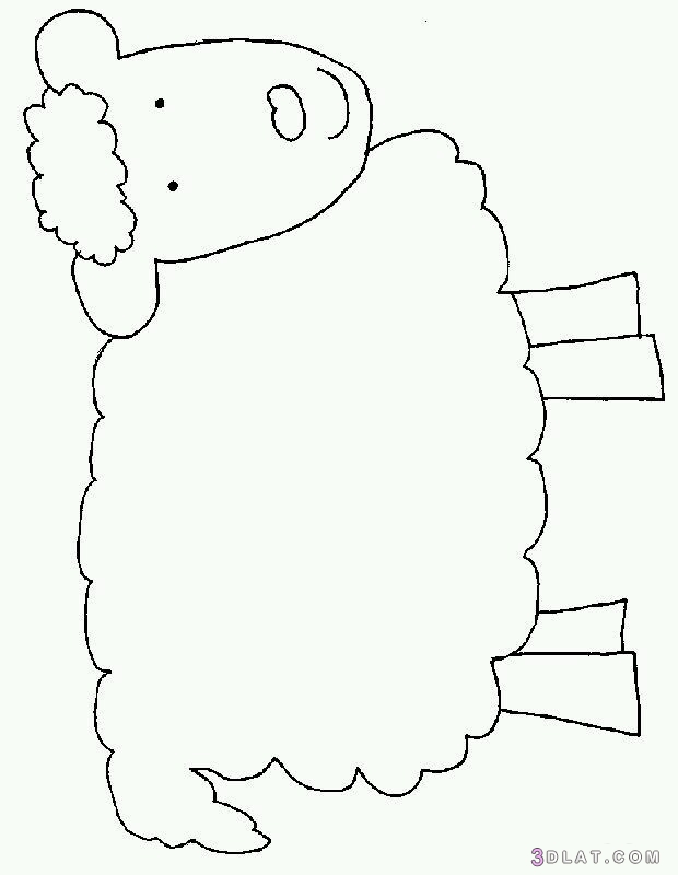 خروف العيد للتلوين2024.اجمل رسومات للاطفال