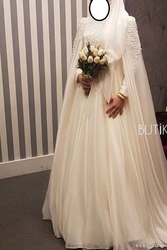 فساتين زفاف 2024 اجمل الفساتين باكمام طويله فساتين زفاف بتصاميم انيقه 2024