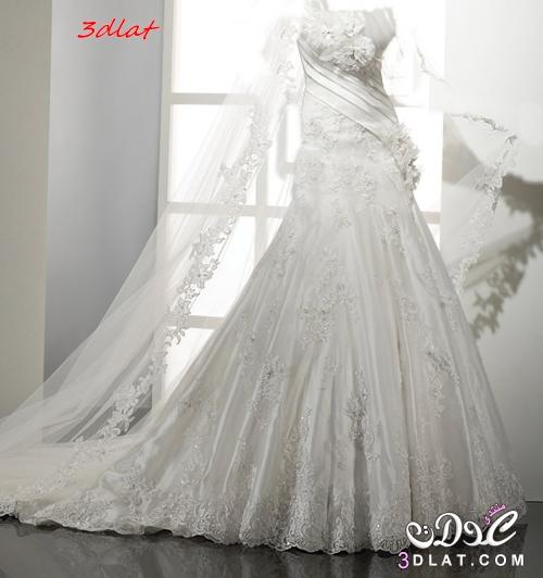 فساتين زفاف مودرن 2024 اشيك فساتين افراح تصميمات عالمية لفساتين الزفاف باللون الأبيض