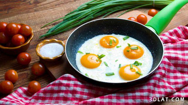 طريقة عمل البيض المقلي بدون زيت,كيفية اعداد البيض المقلي من غير زيت