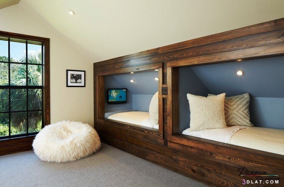 مجموعة متميزة من أجمل أشكال غرف النوم الشبابية ، تعتمد على توفير مساحات لمخ