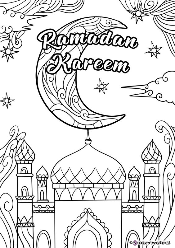 رسومات للتلوين ،صور رمضان للتلوين ،رسومات مميزه للتلوين أجمل صور لرمضان للت