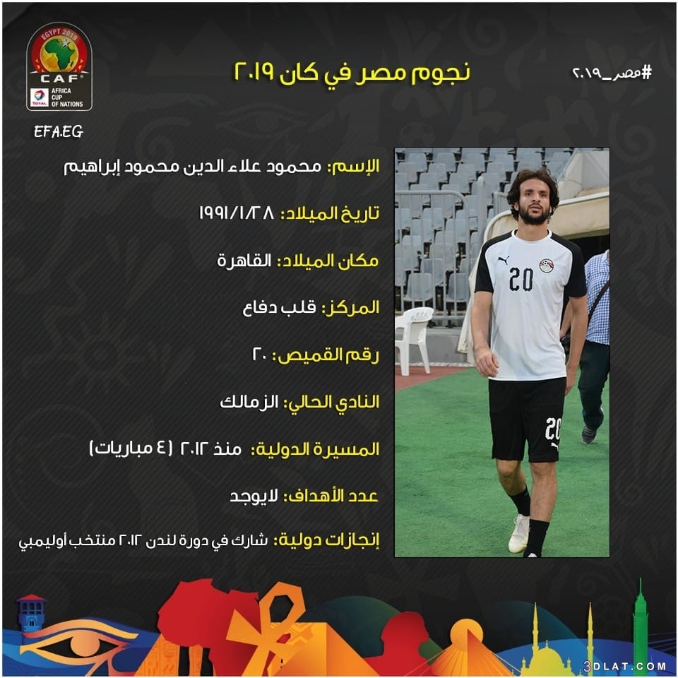 اتحاد الكرة يصدر 9 معلومات عن محمد علاء مدافع الفراعنة