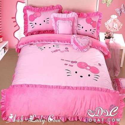 مفارش سرير بالوان رقيقة ،مفارش سرير برسومات جميلة ، مفارش سرير سادة ومنقوشة