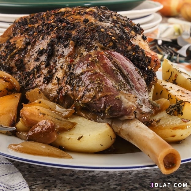 فخدة لحم الغنم الروستو بالروزماري والبطاطس وصفات عيد الأضحى