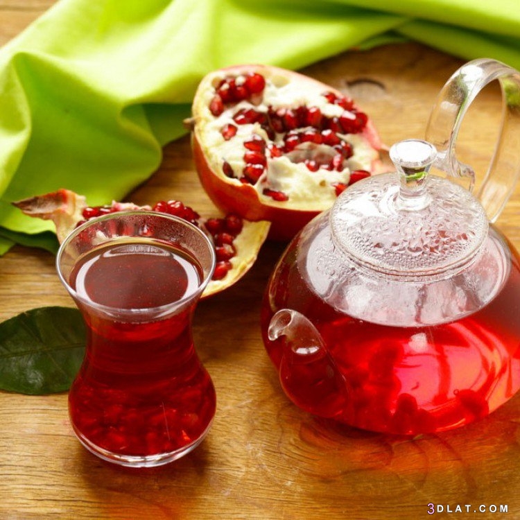 شاي التركي بالرمان 2024 , طريقة تحضير شاي التركي بالرمان , مشروب شاي الرمان