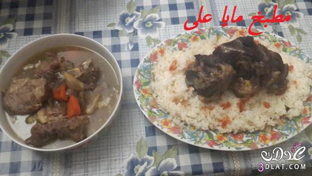 فتة الأرز واللحمة الضانى,أكلات مصرية,مطبخ مايا علي