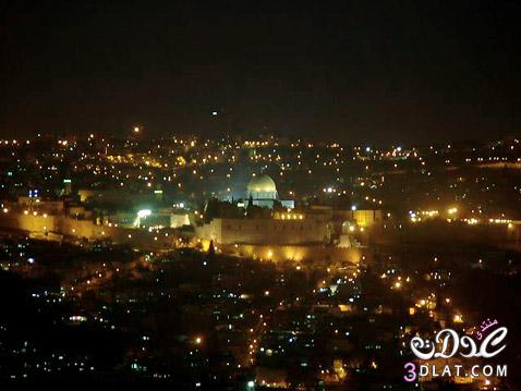 صور ليلية من مدينة القدس صور من عاصمة فلسطين القدس ليلا صور لاجمل مدينة القدس