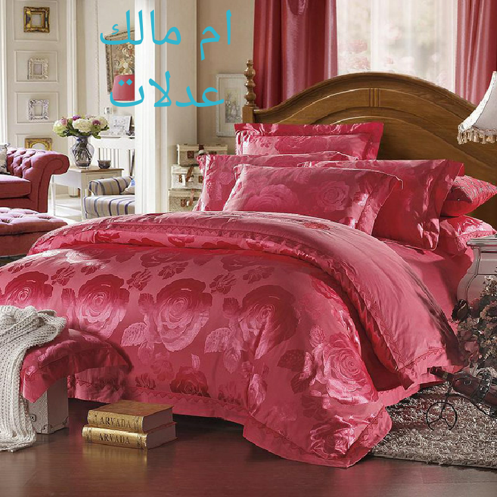 مفارش سرير فخمة وراقية للعروسة2024.احدث مفارش سرير بألوان جذابة.مفارش جديدةوانيقه2024