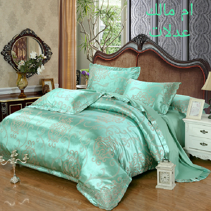 مفارش سرير فخمة وراقية للعروسة2024.احدث مفارش سرير بألوان جذابة.مفارش جديدةوانيقه2024