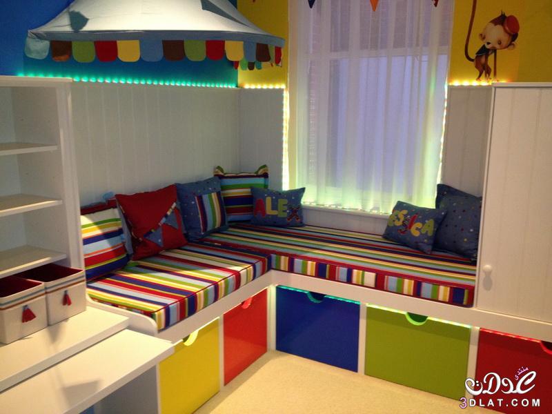 غرف أطفال جديدة بألوانات جميلة زاهية