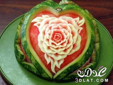 تحف رائعة من البطيخ ابداع و فن برسومات جميلة على ثمرات البطيخ