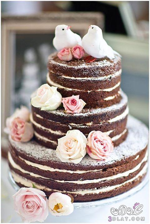 كعك للعروسة جميل جدا ، مأكولات للعرس أو الخطوبة باشكال رائعة