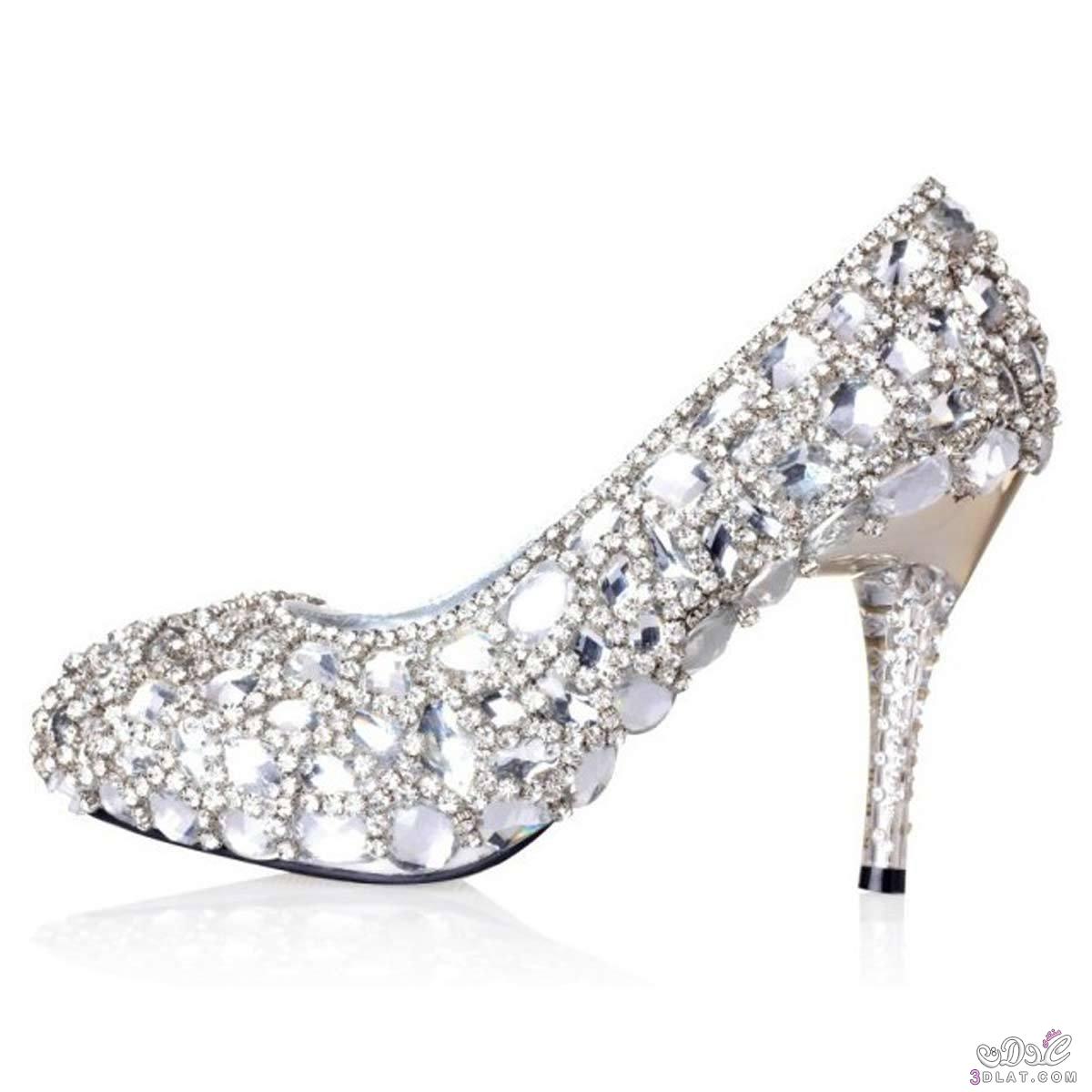 احذية الماس للعروس 2024 , أجمل وأروع الاحذية للعروس , كونى متألقة يوم زفافك