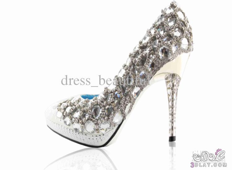 احذية الماس للعروس 2024 , أجمل وأروع الاحذية للعروس , كونى متألقة يوم زفافك