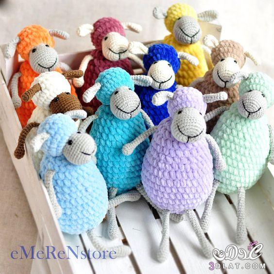 خروف العيد,صور لخروف العيد, عمل خروف بالصوف, فن ايمجرومي ,amigurumi