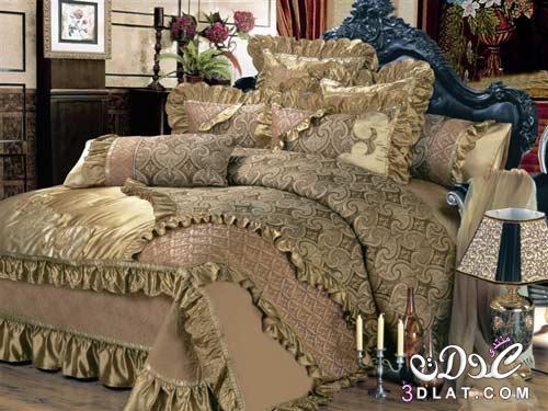 مفارش سرير ليلة الدخلة لعروس 2024 - تصميمات حديثة لمفارش السرير المودرن - مفرش سرير فخم مطرز لعروس 2024