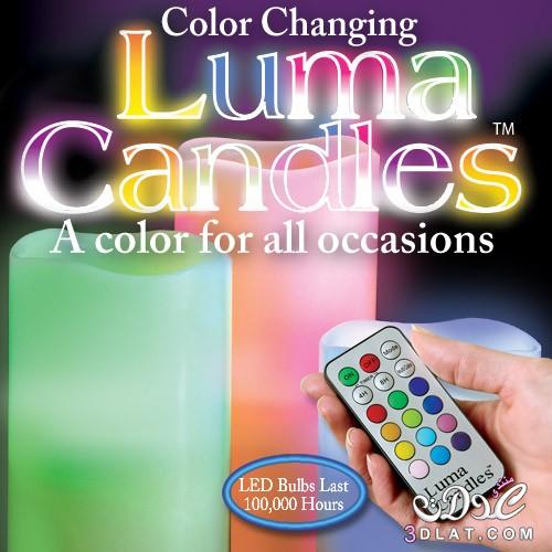 الشموع المضيئة Luma Candles متعدد الألوان 12 لون بسعر لقطة جدا