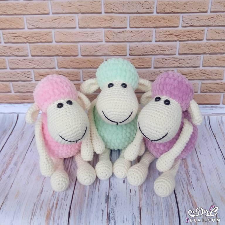 خروف العيد,صور لخروف العيد, عمل خروف بالصوف, فن ايمجرومي ,amigurumi