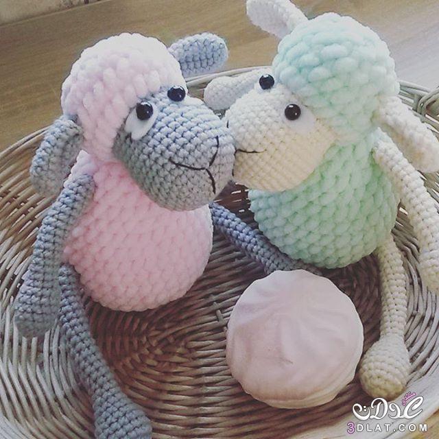 خروف العيد,صور لخروف العيد, عمل خروف بالصوف, فن ايمجرومي ,amigurumi