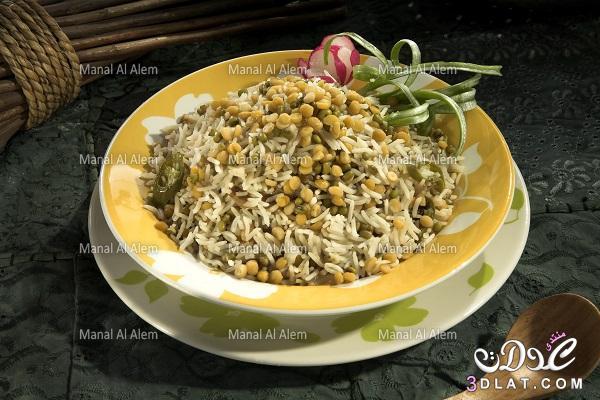 أرز بالعدس والحمص,طريقة 2024,طريقه لذيذه