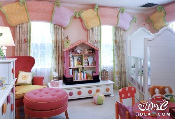 غرف نوم اطفال , الوان جديدة لديكور غرف نوم اطفال روعه , غرف نوم اولاد بألوان جريئة
