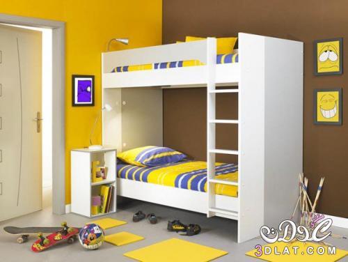 أحدث وأجمل غرف نوم اطفال دورين من طابقين للمساحات الصغيره 2024
