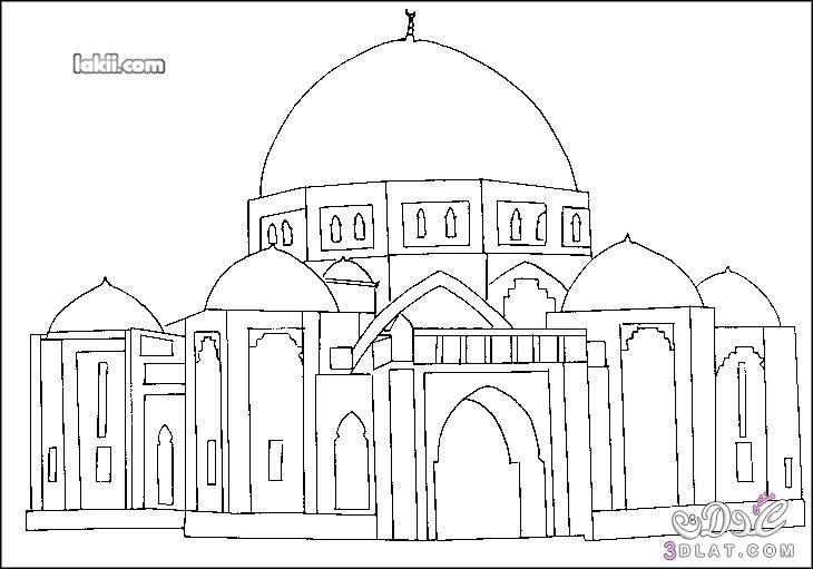 صور رسم مسجد