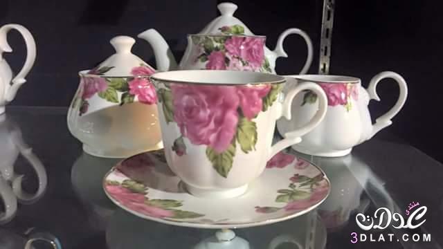 اطقم شاي روعه ، اجمل فناجين شاي برسومات رائعه ومميزه