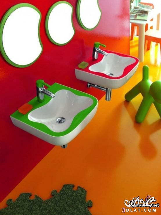 حمامات اطفال 2024/ 2024 حمامات اطفال باللوان المرح , احدث التصميمات لحمامات الاطفال