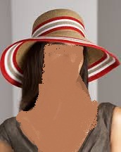 قبعات نسائيه لتحميكي من حراره الشمس علي الشاطئ