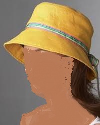 قبعات نسائيه لتحميكي من حراره الشمس علي الشاطئ