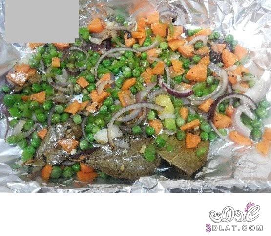ورقة الفراخ بالخضروات , طريقة عمل ورقة الفراخ , Chicken leaf with vegetables , فراخ بالخضراوات