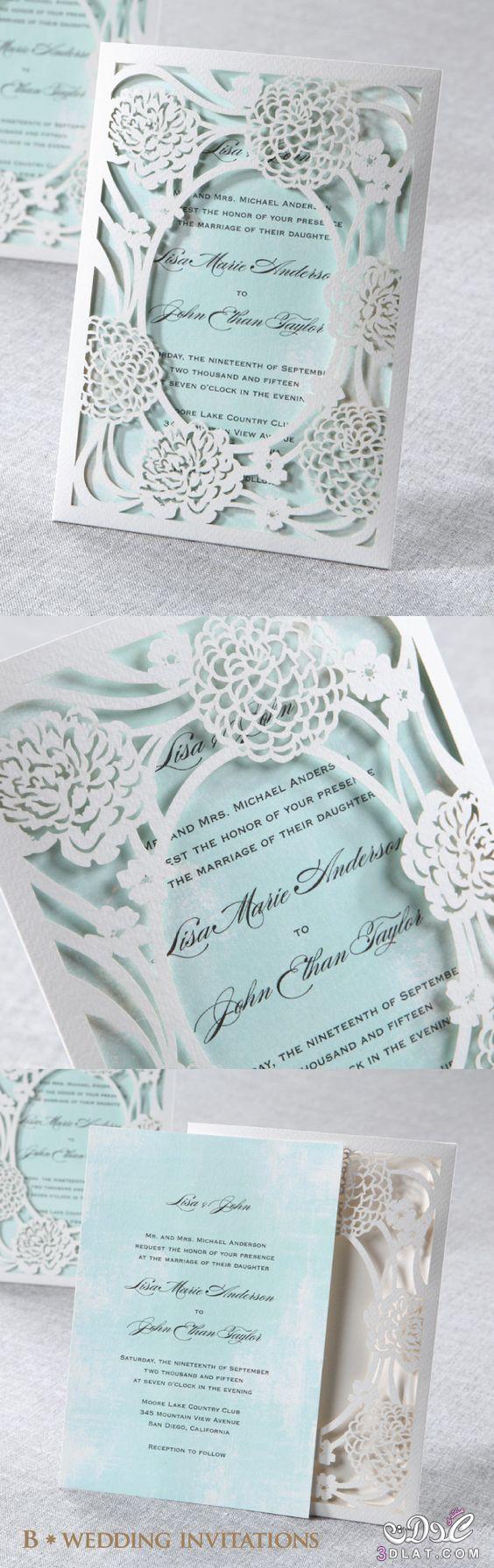 دعوات الزفاف باجمل الالوان ، بطاقات زفاف راقيه وجميله جدا