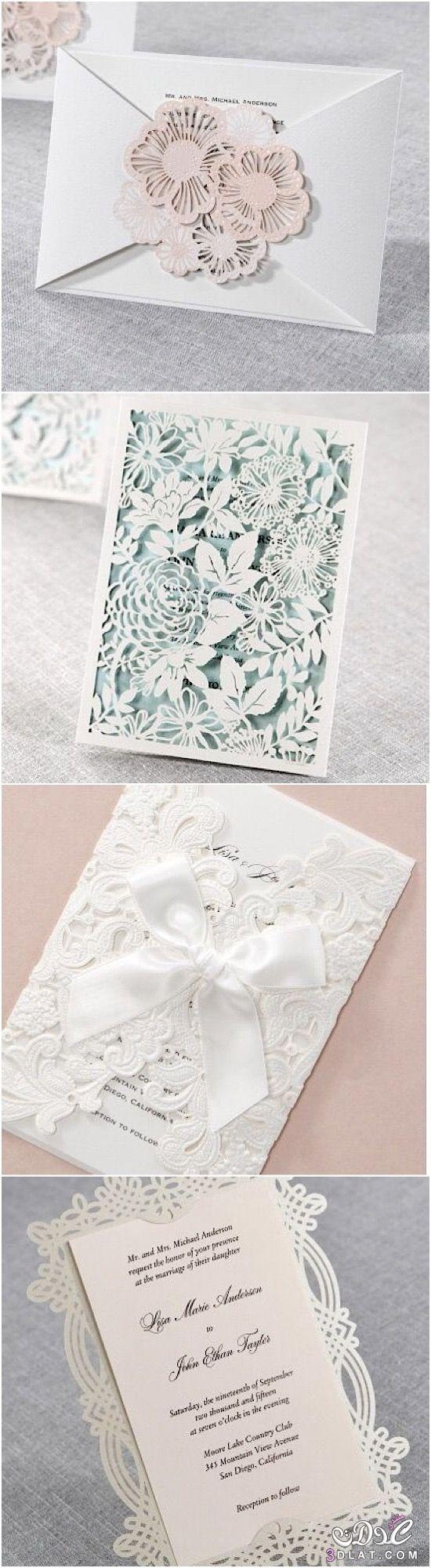 بطاقات للافراح بالوان جذابه ورائعه ، اجدد تصاميم بطاقات دعوات الزفاف باجمل اشكال