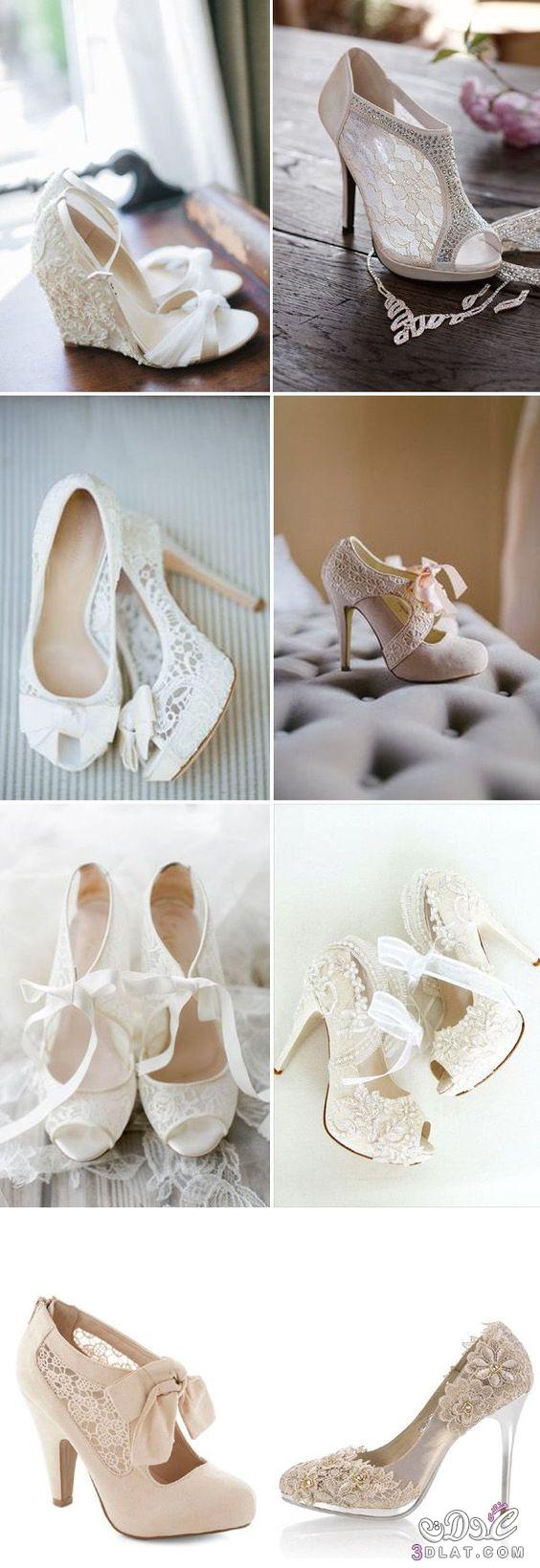 احذيه للعروس جميله ومميزه ، اجدد تصاميم احذيه الزفاف