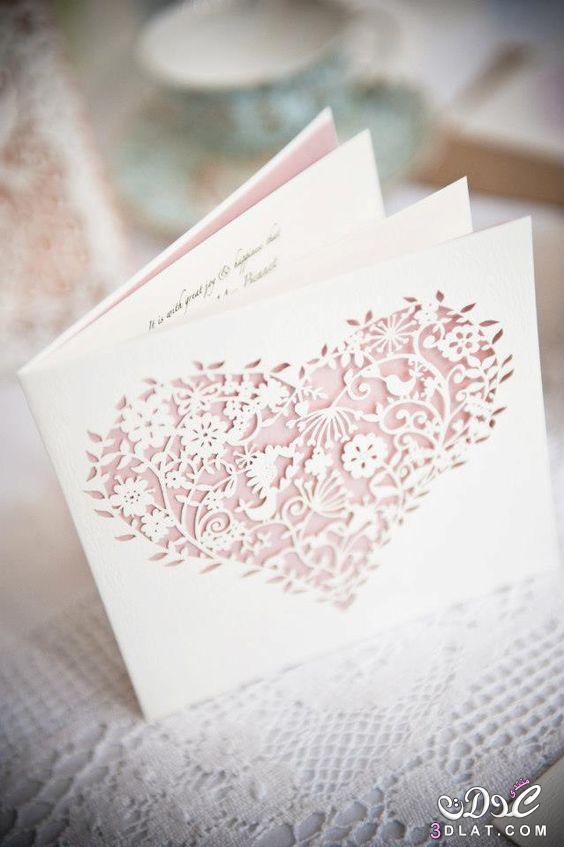 بطاقات للافراح بالوان جذابه ورائعه ، اجدد تصاميم بطاقات دعوات الزفاف باجمل اشكال