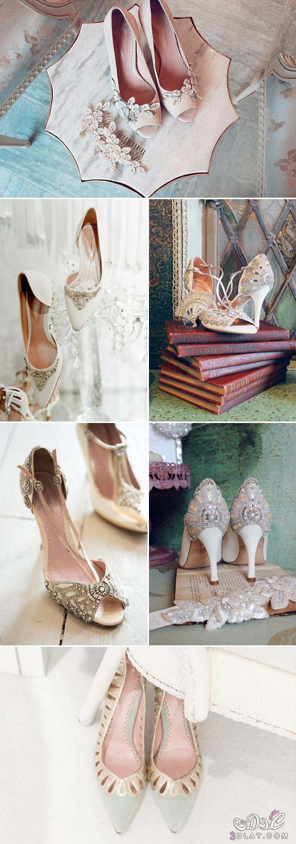 كولكشن مميز ومتنوع من احذيه العروس ، مجموعه من احذيه الكعب العالي الساحره ستبهرك